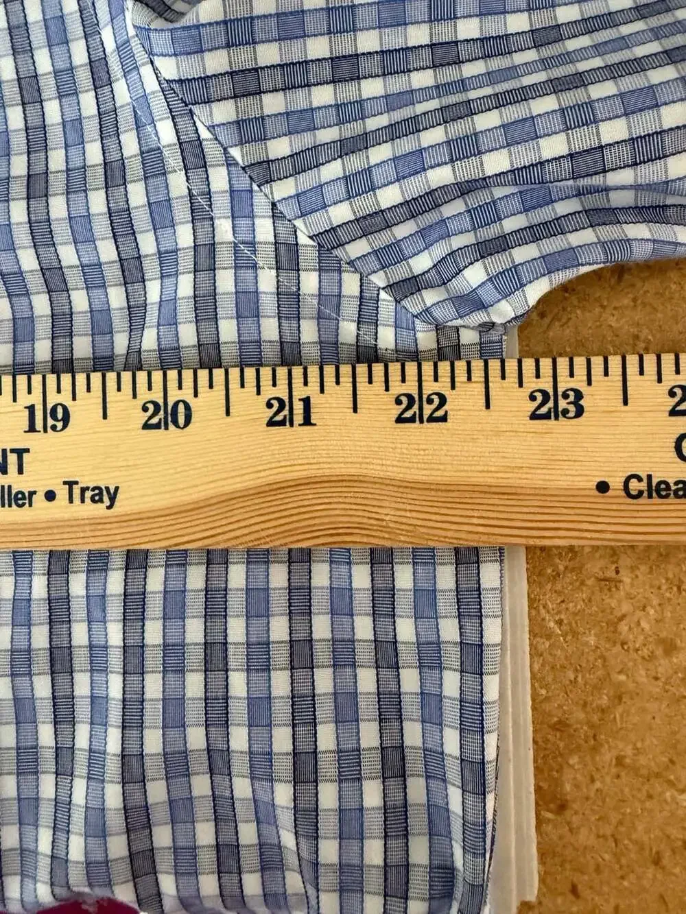 UNTUCKit Wrinkle Free Button Down Shirt Blue Plaid Large